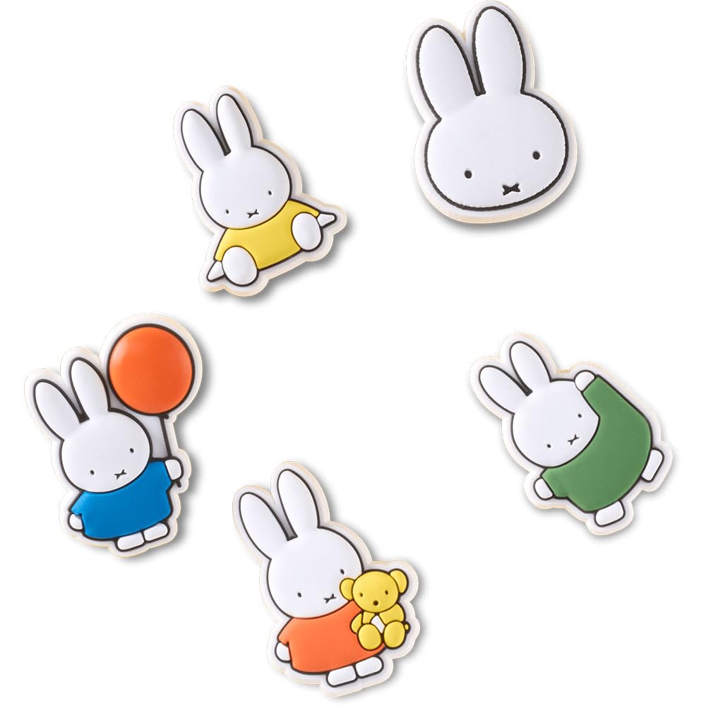 Crocs Unisex Jibbitz Charms, Miffy 5 Pack