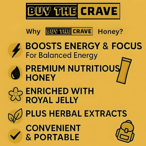 Buy The Crave Extra Power Honey – 12 Sachets x 20g miniatura 3