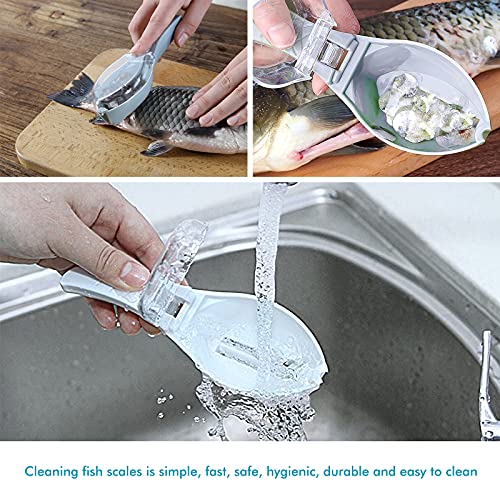 NAYU 1 Stück Fischschuppen-Entkalker, Kunststoff-Fischschuppenschaber, Fischhautschäler, Fisch Scaler Fischschuppen… - Image 6
