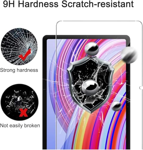 Image of Pack of 2 Tempered Glass Screen Protector for Xiaomi Redmi Pad Pro 5G 12.1 inch, 9H Toughness Premium Shatterproof Scratch-Resistant