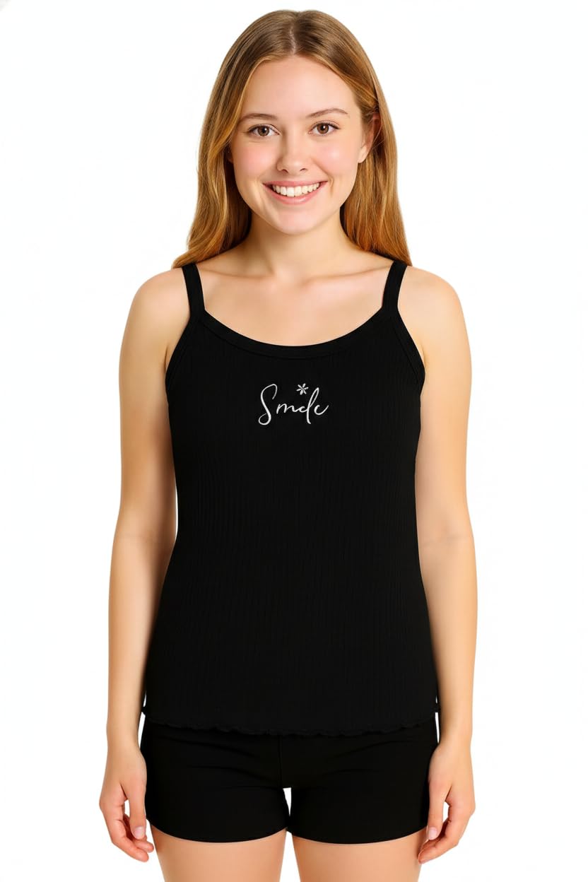Kids Girl's Vest with Super Combed Cotton Spandex Slip Soft & Comfortable Skin Friendly Innerwear Camisole discount deal