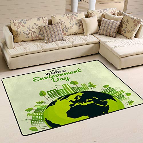 Tapis de salle à manger grand format en tissu polyester facile à nettoyer - 6