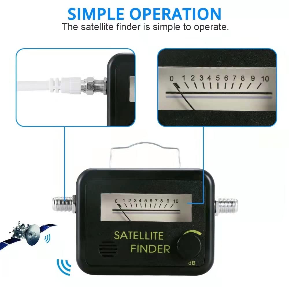 Fasizi Détecteur D’Étoiles Signaux TV – Pointeur Satellite Avec Buzzer Et Sensibilité Élevée