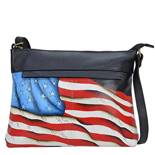 Image of Anna by Anuschka Women's Genuine Leather Medium Crossbody with External Zipper Pocket