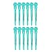 Hair Styling Clips, ANGGREK 12pcs/Box Hair Styling Clips Hairdressing Salon Sectioning Hairpins Duck Billed Hair Cutting Clips for Thick and Thin Hair Salon Styling 6 Colors(green)