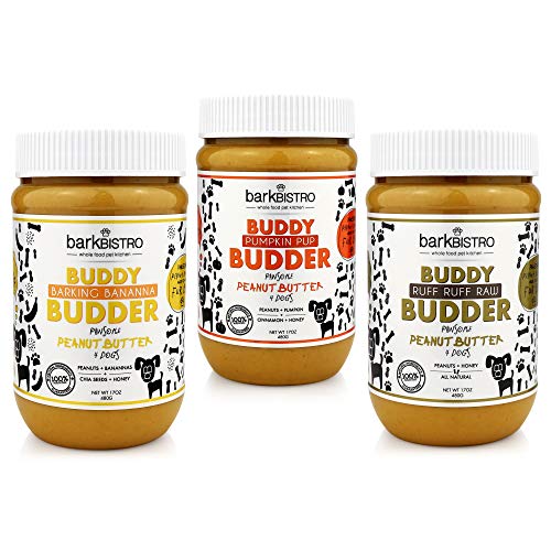 BUDDY BUDDER Bark Bistro Company, Barkin' Banana + Pumpkin Pup + Ruff Ruff
