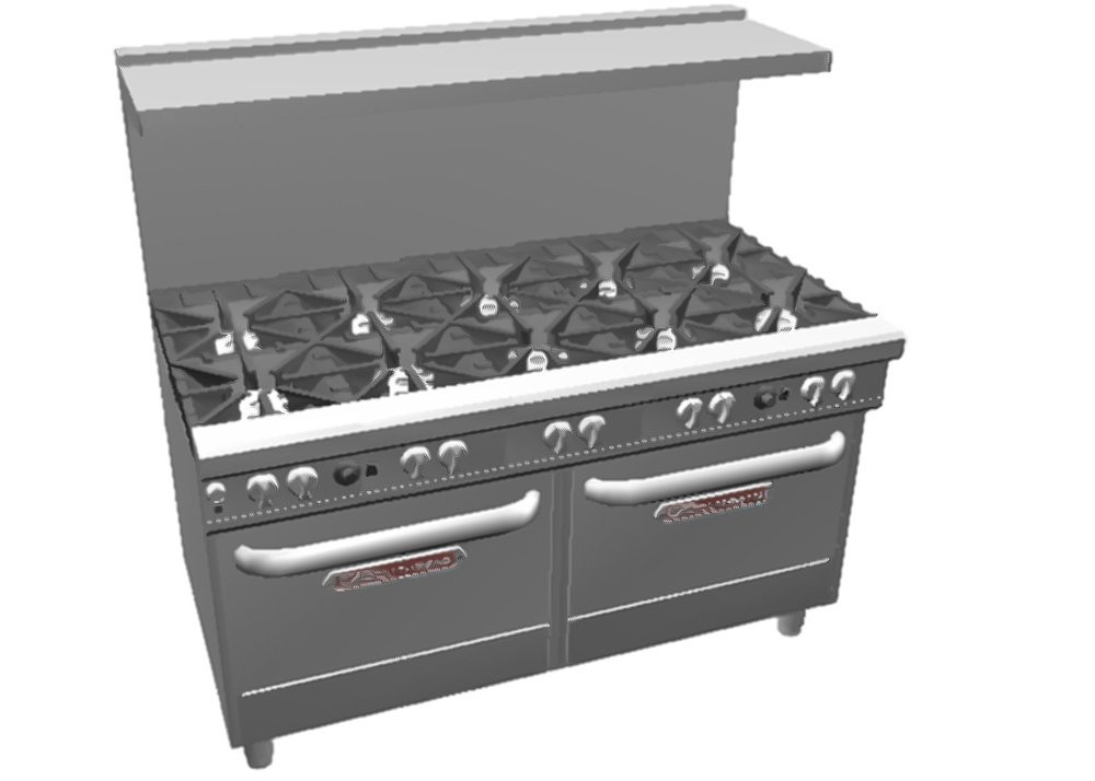 Southbend 60" Ultimate Restaurant Gas Range w/ 10 Star-Saute Burners & (2) Convection Ovens by Imperial – 3.9 cubic_feet, Stainless-Steel, Model 4603AA