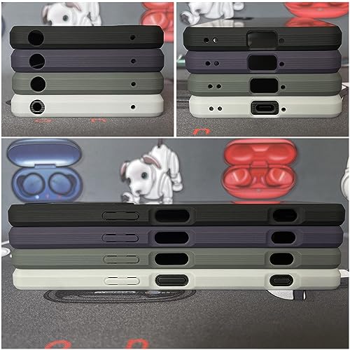 Image of For Xperia1 V Case, SO-51D SOG10 Case, Strap Hole, Compatible TPU Soft Case, Shockproof, Shockproof, Absorbent, Anti-Fingerprint, Thin, Lightweight, Translucent, Matte Finish, No Yellowing, Xperia One Mark for S.OZY Zero Rok (Black + White)