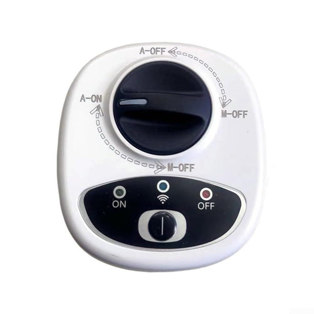 DAZZLEEX Válvula WiFi inteligente para apagado de agua y gas, temporizador y función de alarma, controles de aplicación, válvula de bola eléctrica inalámbrica (DN15)