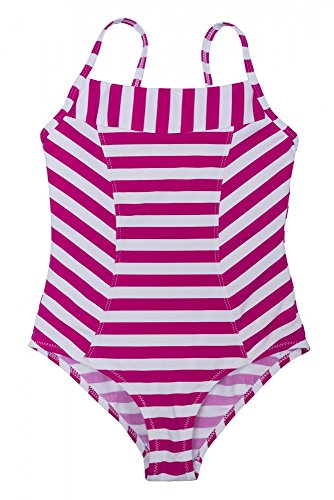 Maillot de bain rayé La-V une pièce élégant pour femme