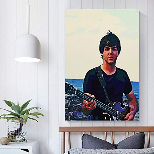 The Cool Paul McCartney Beatles Poster décoratif sur toile pour salon, chambre à coucher 50 x 75 cm - Les Beatles, Paul McCartney, John Lennon, RIngo Starr, George Harrison The Cool Paul McCartney Beatles Poster décoratif sur toile pour salon, chambre à coucher 50 x 75 cm – Image 6