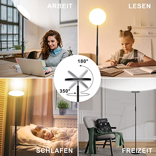 Deckenfluter Yikuneng LED 3200LM 36W dimmbar für Wohnräume