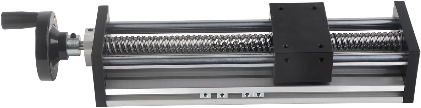 Fafeicy 200mm Linear Guide Rails 2-Axis Manual Sliding Table Motor for 3D Printers CNC Machines Ball Bearing Linear Motion System (EBX1610)