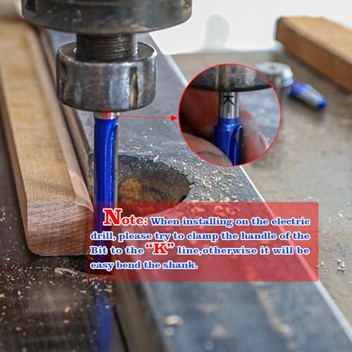 Image of 7Pcs Straight Cut Router Bit Set 1 /4 inch Shank, Carbide Tipped Double & Single Flute Dado Straight Router Bit Set,1 /8 inch,5 /32 inch,3 /16 inch,1 /4 inch,5 /16 inch,3 /8 inch,1 /2 inch Cutting Dia. for Woodworking
