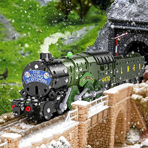 image for Lucky Doug STEM Building Projects Model Train Set Toys for Boys Kids 8