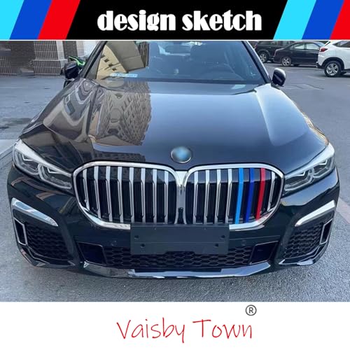 Image of Automotive Grille Inserts for BMW 7 Series G11 2020-2023 (ONLY Fit 8-Beam),Front Grille Accessories