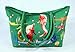 Star Water Resistant Jumbo Green Canvas Beach Tote Bag Seahorse Design Zipper Closure 24 x 15 x 6