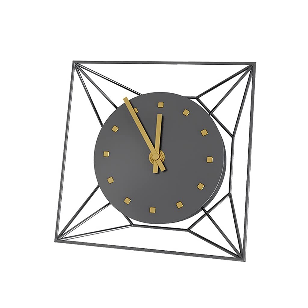 Reloj de mesa de metal silencioso JFDBGU para decoración de salón