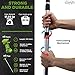 Telescoping Tarp Poles | Replacement Canopy Adjustable Aluminum Rods, Portable & Lightweight for Tent Fly, Awning, Outdoor Camping, Hiking, Backpacking & Rainfly + Pegs & Reflective Ropes