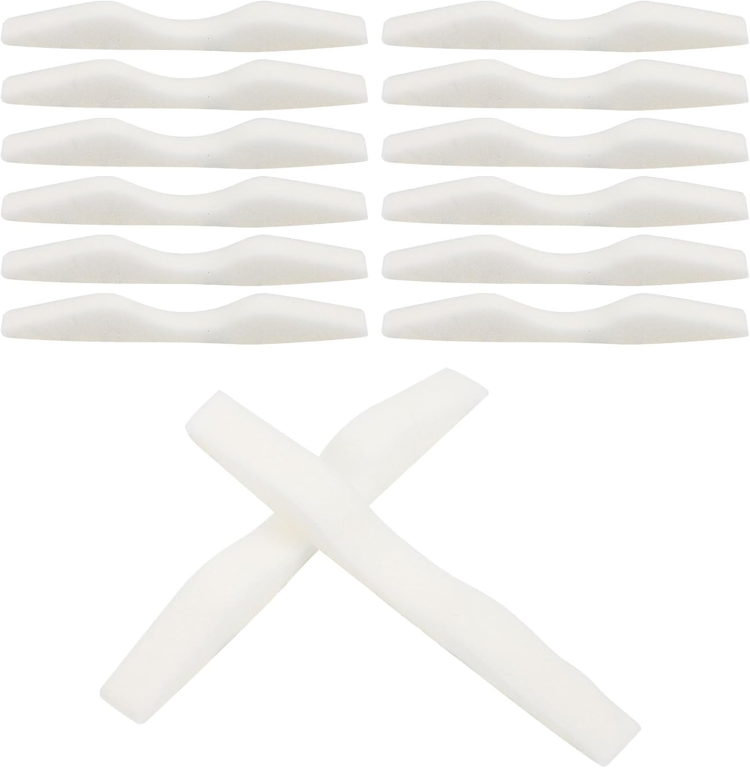 JEWEDECO Nose Bridge Pad and Seal Strip for Glasses Anti-Fog Sponge Cushion White 100pcs Pack Reduces Nose Pressure for Eyeglass Wearers and DIY Mask Supplies