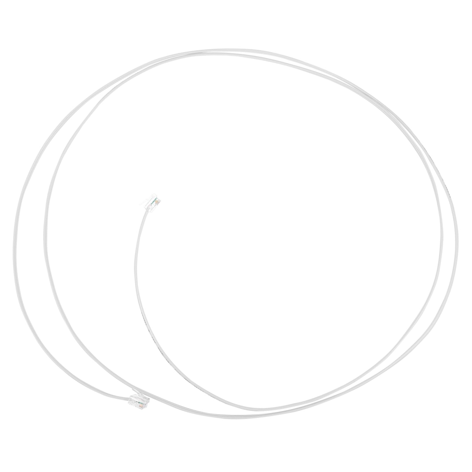 Mikinona 2M Telephone Wire Landline Cord for Telephones Fax Machines and Modems Durable Connecting Cable with Audio Transmission and No Crosstalk for Home Office