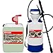Produktbild Brestol Stein- & Fugenreiniger 5 Liter Konzentrat + Auslaufhahn 51 mm + 7 Liter Drucksprüher säurebeständig - Algenentferner Pilzentferner Flechtenentferner Moosentferner Algizid Algenkiller