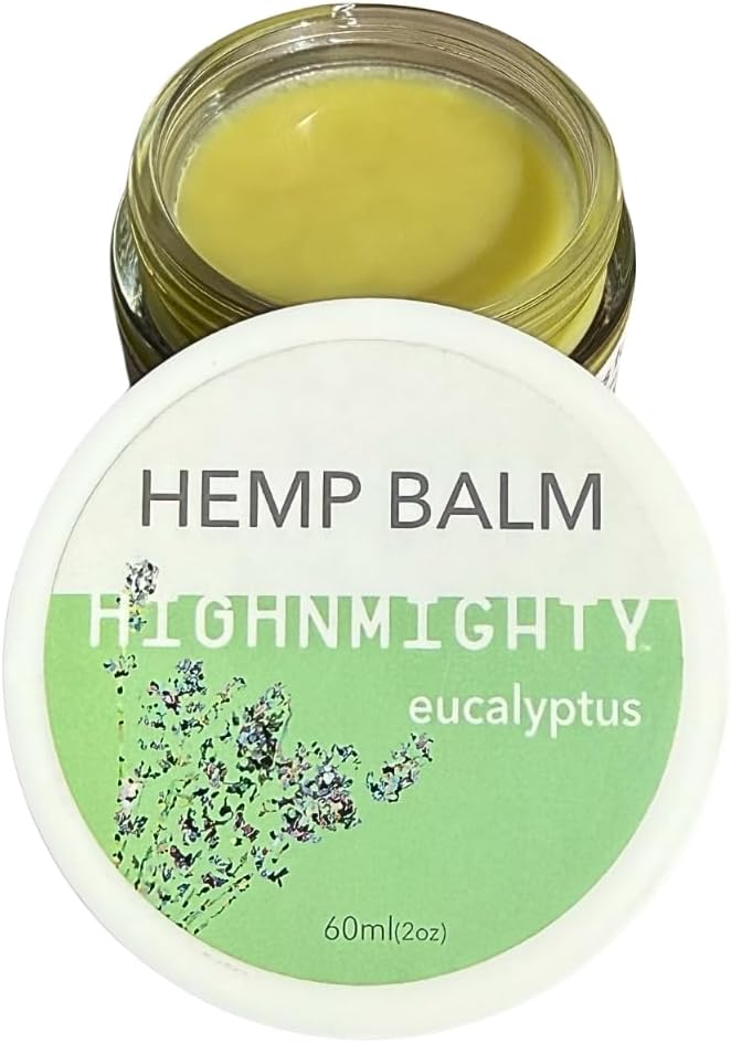 Maximum Strength Hemp Balm Salve | Relaxing, Natural, Fast-Acting Topical Cream for Muscle Joint Back Knee Shoulder Neck Elbow Hand Foot Relief, 60ml (2oz) (Eucalyptus)