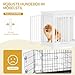 Hzuaneri Hundekäfig Möbel, 69 cm Hundebox, 2 Türen, Moderne Hundekäfig Indoor für kleine/mittlere/große Hunde, Beistelltisch, Hundebox für Zuhause 69 × 49 × 64,5 cm, Weiß DFC84313W