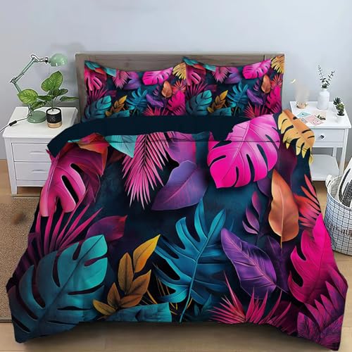 Parure housse couette 260x240 fermeture éclair pour un lit infroissable - 2