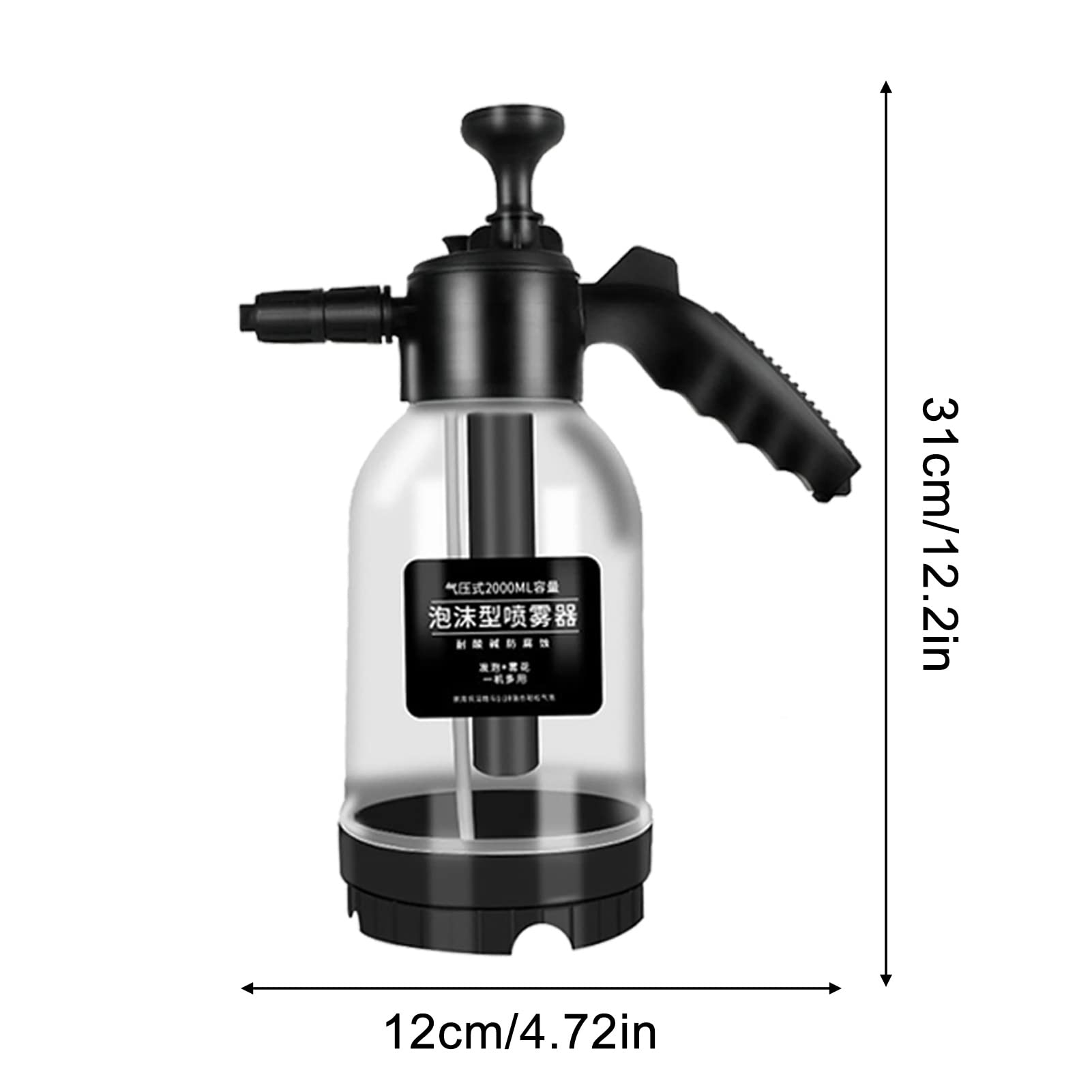Amazon.co.jp: 洗車スプレーボトル 2L/2.5L 発泡スプレー 蓄圧式