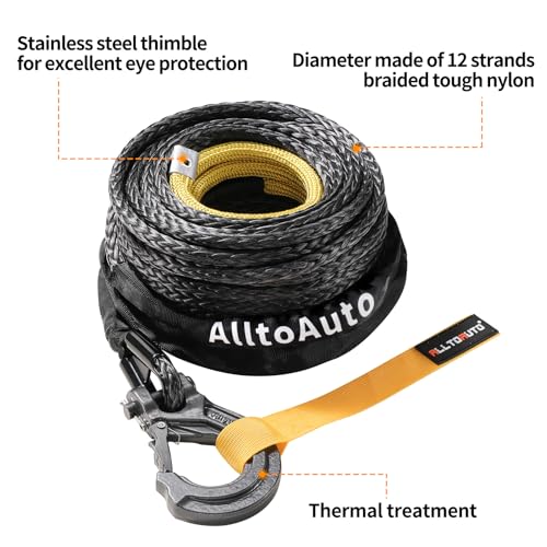 Câble de treuil synthétique Dyneema pour éviter les ruptures de 4x4 - 3
