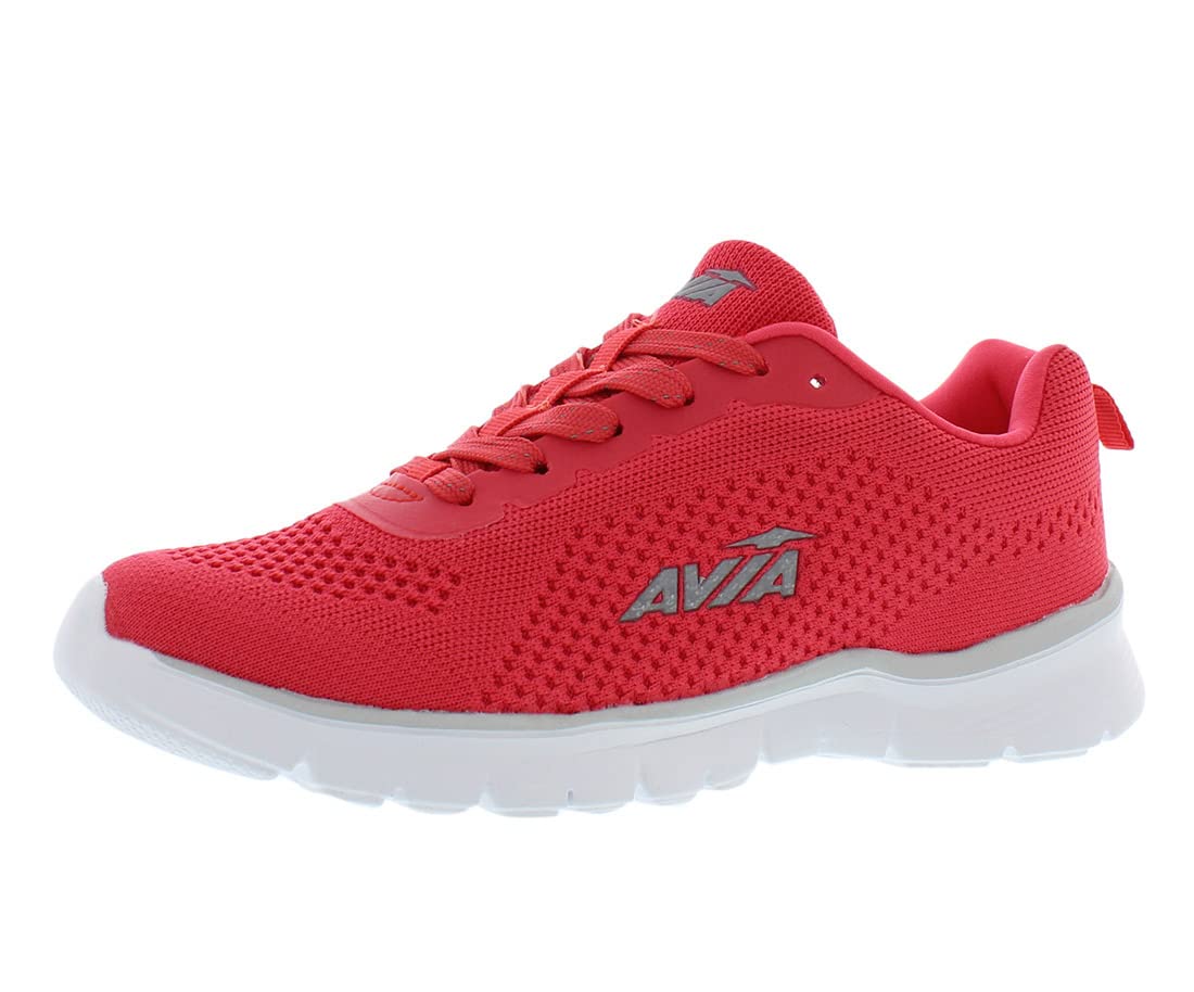 Avia Dive Women's Running Sneakers - Lightweight Memory Foam Shoes In Black, Red & Blue
