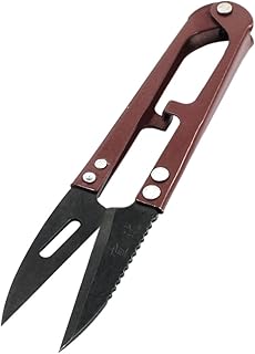 Aexit Portable Metal Hand Tools Grip Sharp Blade Cutter Fishing Revised Line Yarn Scissor 111mm Shears & Scissors Long Red