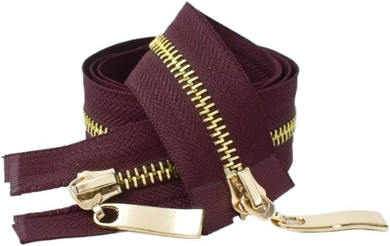 80/100/120 センチメートルダブルスライダー 5# 金属ジッパージャケットコート縫製ジッパー修理キット DIY 衣類自動ロッ