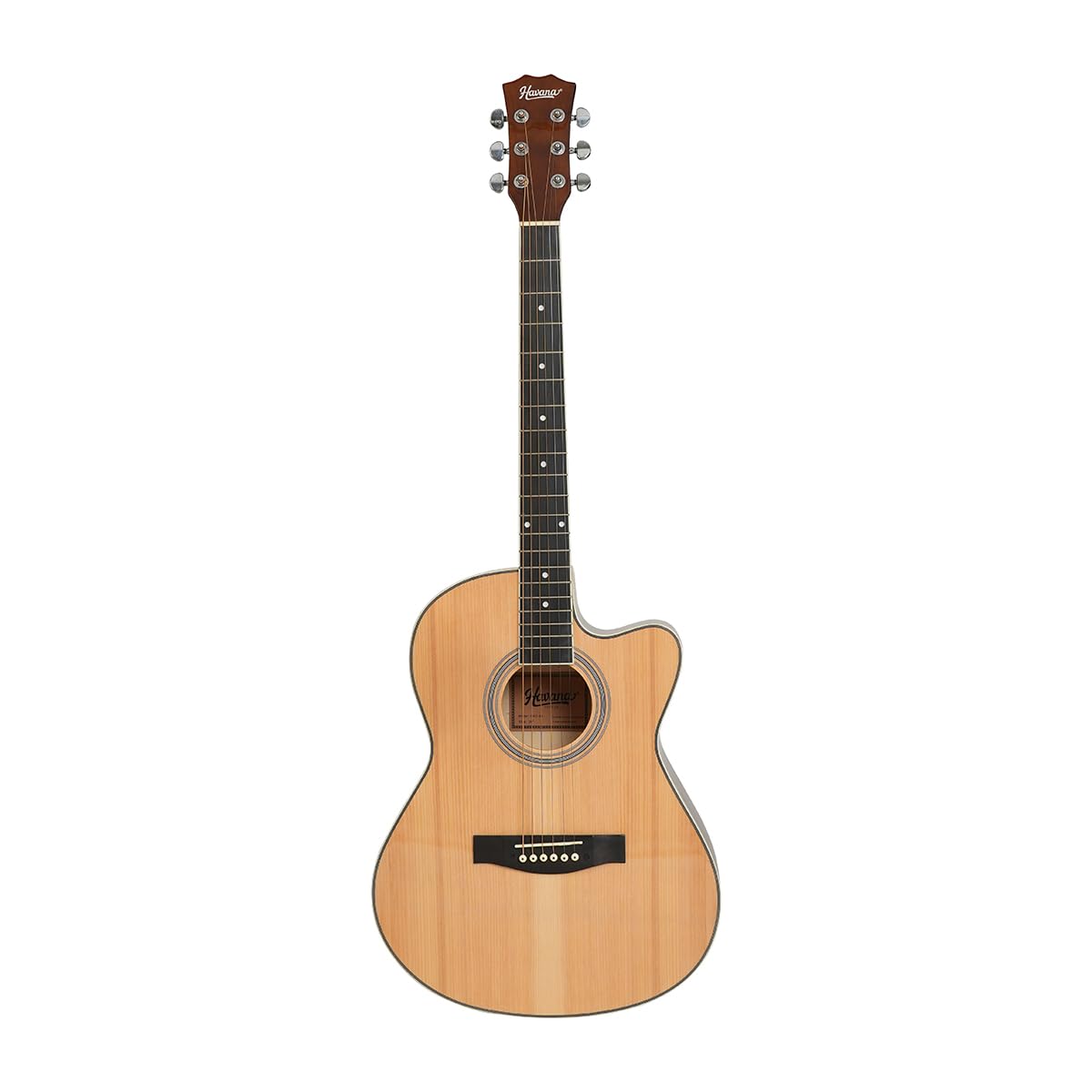 Havana HAC-39 Cutaway Acoustic Guitar - Natural Tan Color-image-31