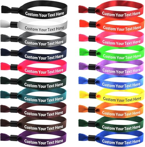 Custom Cloth Wristbands, Personalized...