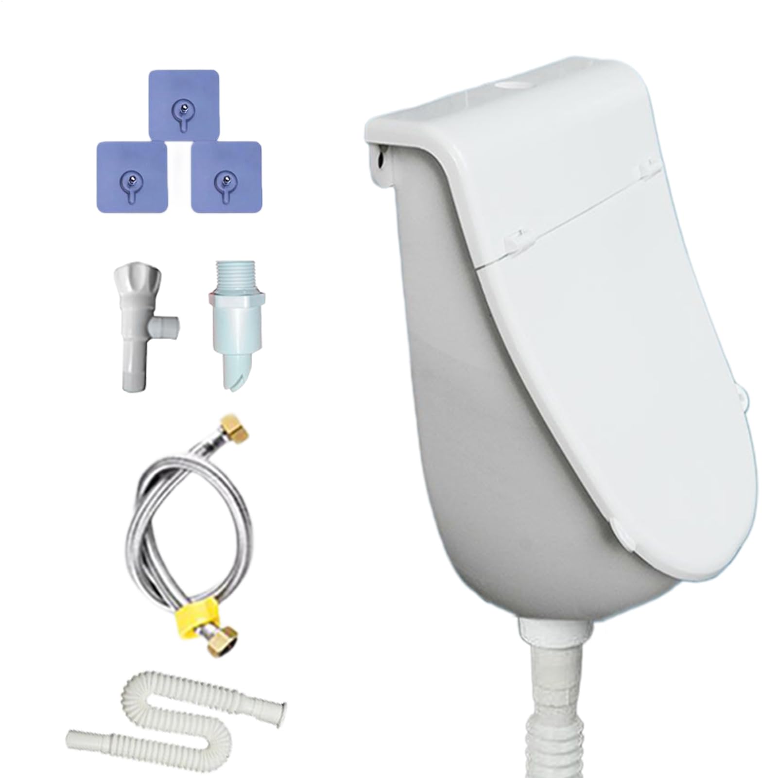 Urinarios De Pared Para Hombres Suministros De Baño Con Tapa | Urinario Para Exterior Y Camping Para Hombres Niños Novios Padres Hogar Autocaravana Dormitorio Camping Jardín Patio Baño
