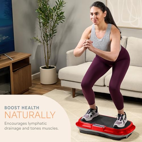 Image of Lifepro Waver Vibration Plate Exercise Machine - High-Intensity Vibration Plate for Lymphatic Drainage - Full-Body Workout Vibrating Platform with Loop Bands - Fitness Equipment for Strength & Toning