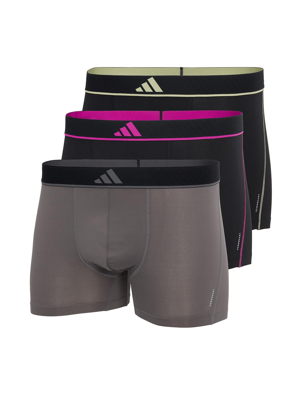 Adidas Herren Boxershorts (3er Pack) bequeme Unterhosen aus Microfaser (Gr. S - 3XL)