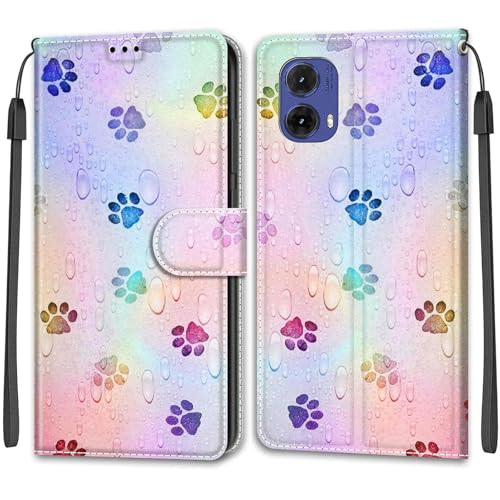 Cover per Motorola Moto G85 5G Antiurto Portafoglio Custodia con Slot per Schede Funzione Stand Flip Compatibile Moto G85 5G