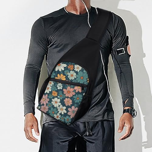 Sling Bag para Mujeres y Hombres Pequeña Mochila Cruzada Amarilla miniatura 7