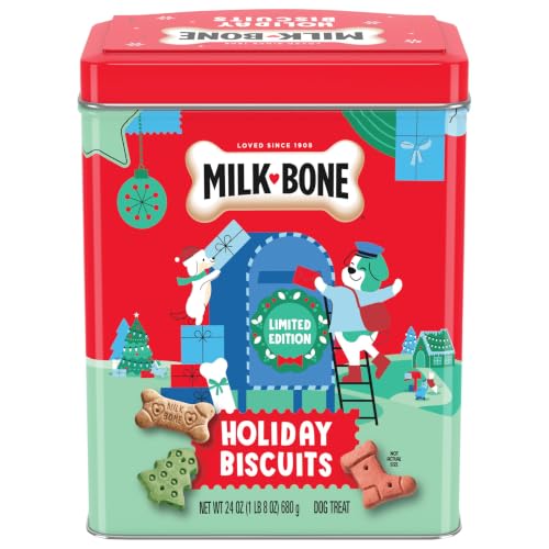 Milk-Bone Holiday Dog Biscuits, 24 oz Collectible Holiday Tin - image 8