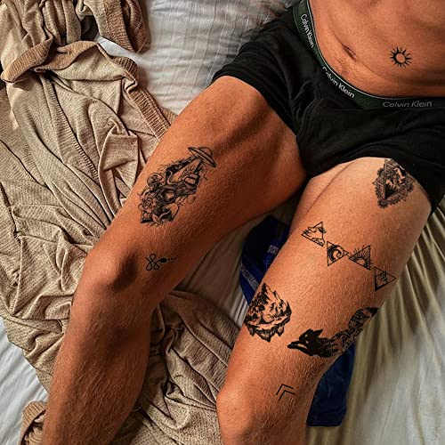 2 Sheets 73 Pcs Moon Star Mountain Constellation Tattoo Mountain Tattoo Temporary Temp Tattoos Moon Tattoo Temporary American Traditional Temporary Tattoos For Kids Adults Men And Women. #TOP5