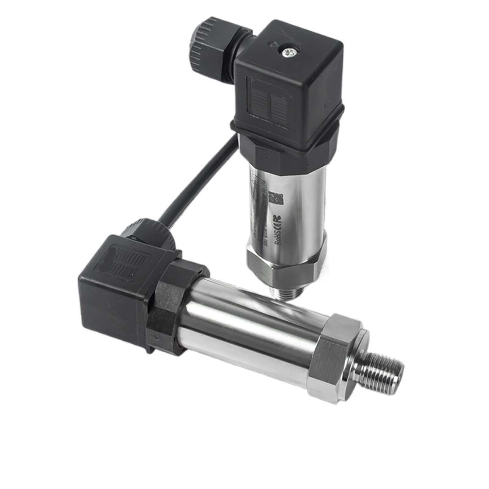 -0.1-60MPa G1/4'' Diffused Silicon Membrane Pressure Sensor Transducer Diaphragm Hydraulic 4-20mA 0-10V Pressure Transmitter Sensor(0-10V Output,-50-50mbar)