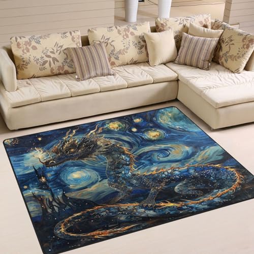 Tapete decorativo ALAZA 4'10" x 6'8" para sala miniatura 2