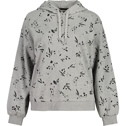 Maloja Damen SaanersM. Hoodie, Grey Melange leafdots, M