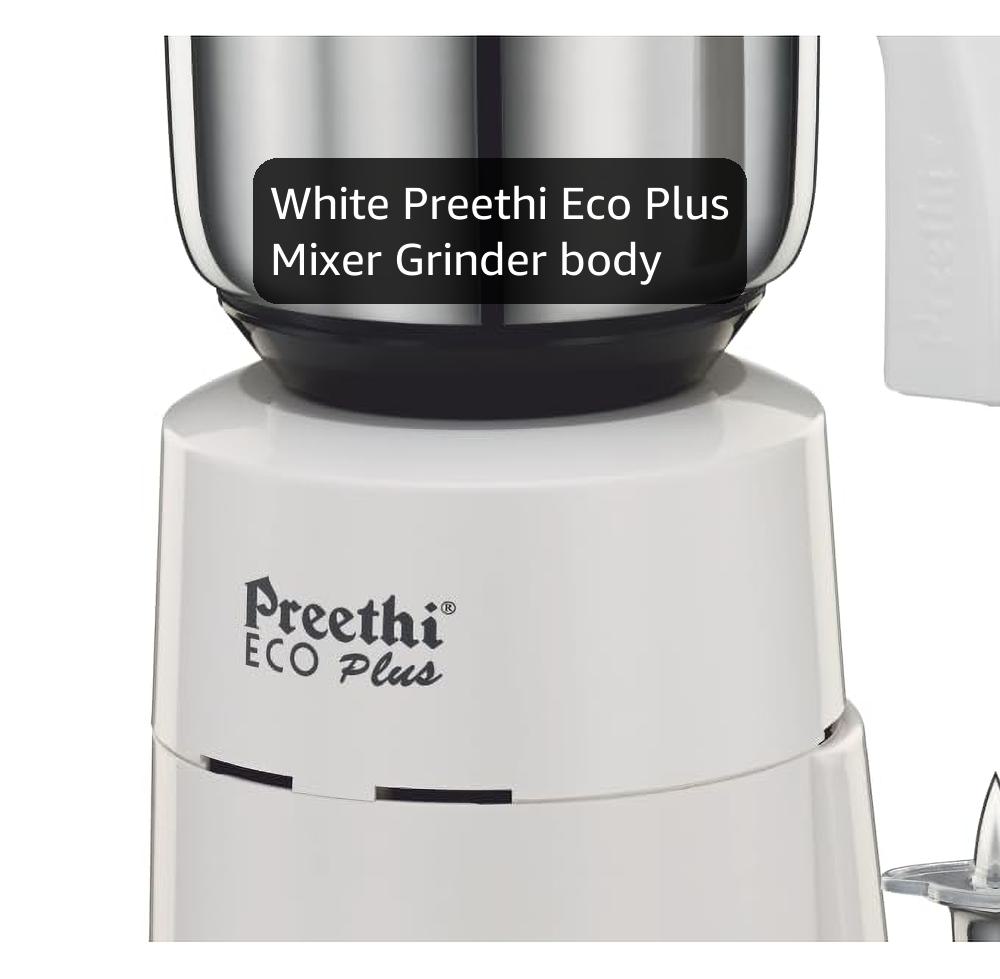 Amazon.com: Preethi Eco Plus Mixer Grinder, White, 3 Jar: Home
