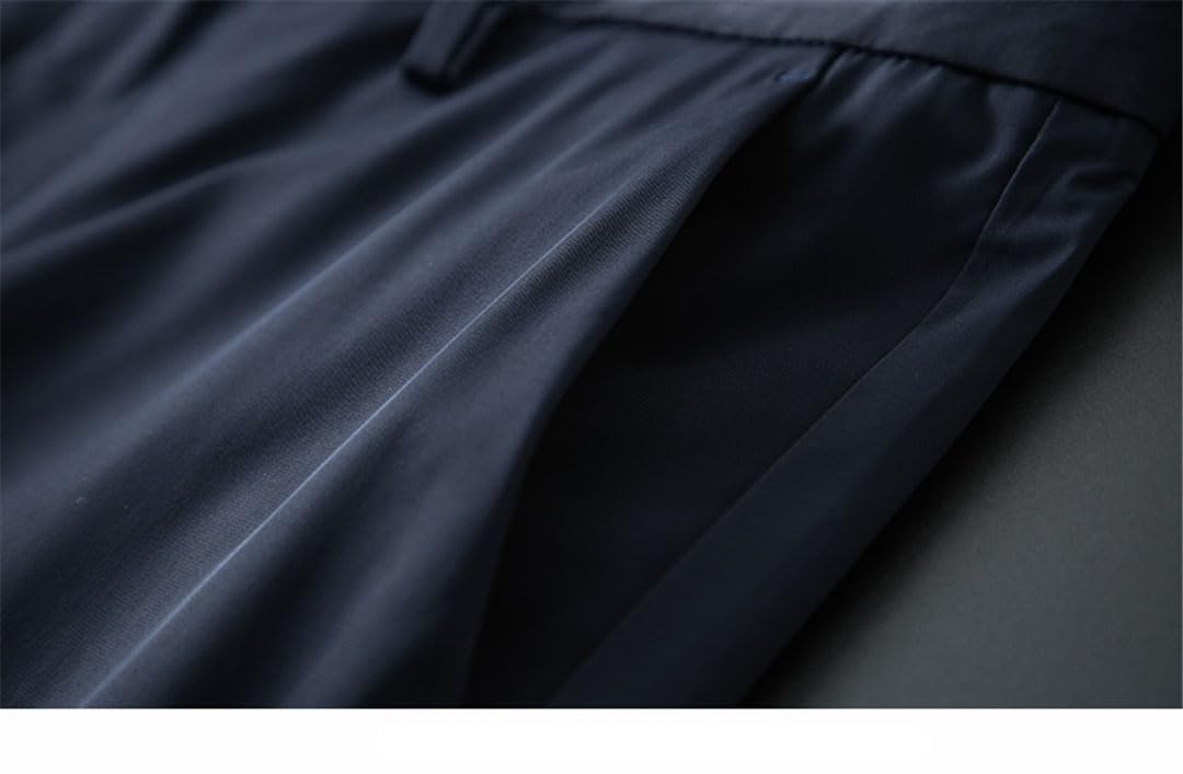 Pantalones De Hombre Pantalones Rectos De Peso Medio De Verano Pantalones Casuales De Cuerpo Entero