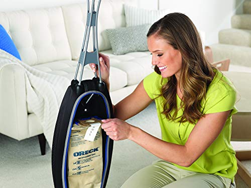 Image of Oreck Magnesium RS Swivel-Steering Upright Vacuum Cleaner, with HEPA Filter Bag, Lightweight, LW1500RS, Blue /Black