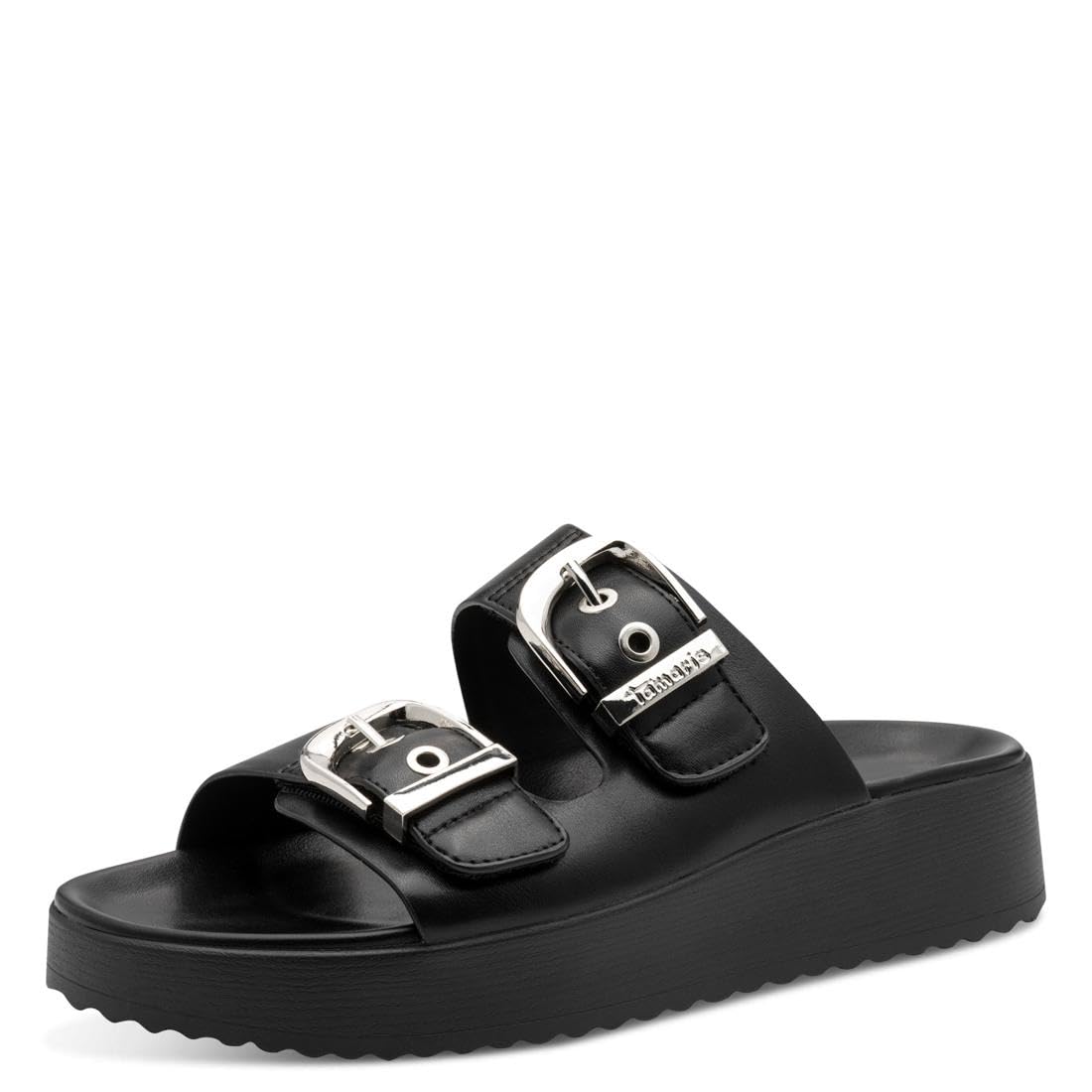 Tamaris Women Footbed Slide with Wedge heel black 3.5 UK